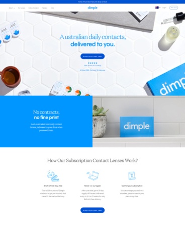 eCommerce website: Dimple