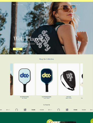 eCommerce website: Disco Country Club
