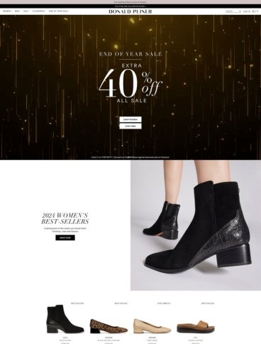 eCommerce website: Donald Pliner