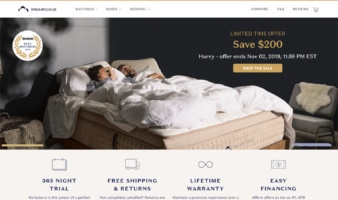 eCommerce website: DreamCloud