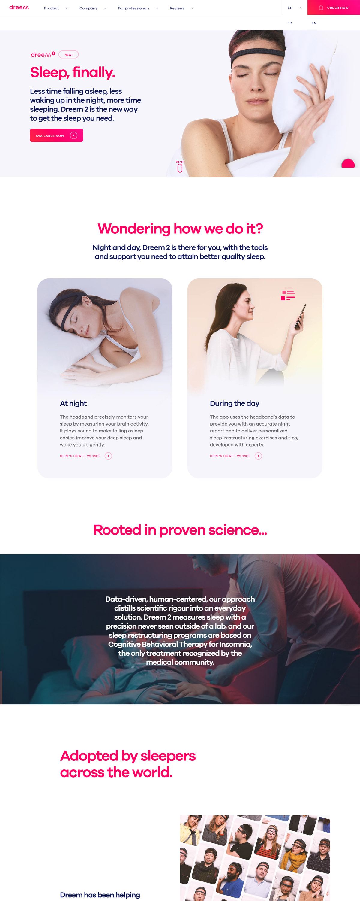 eCommerce website: Dream 2