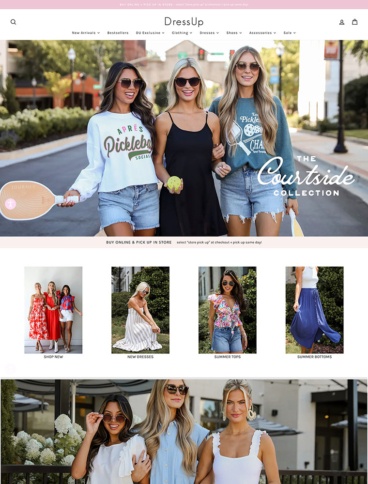 eCommerce website: Dress Up