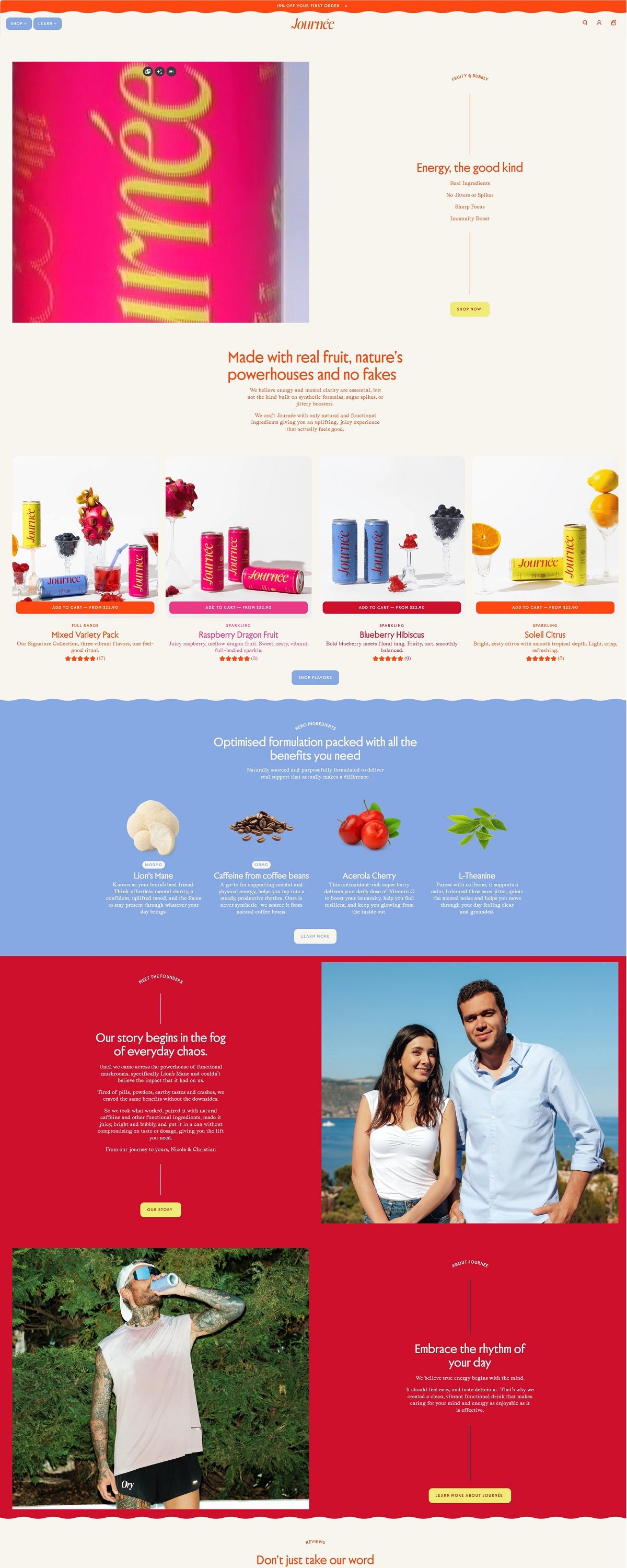 eCommerce website: Journée