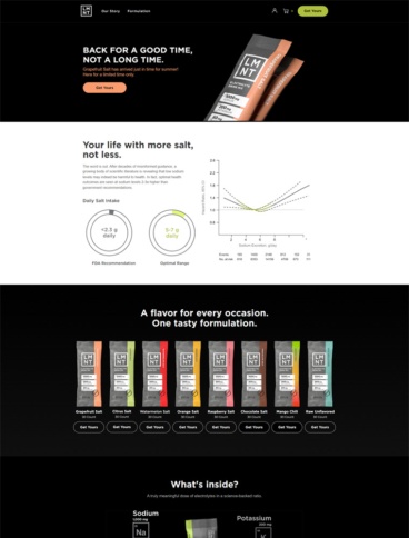 eCommerce website: Drink LMNT