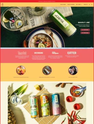 eCommerce website: Lunar Hard Seltzer