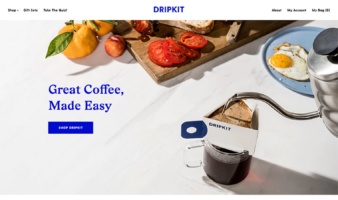eCommerce website: Dripkit Coffee