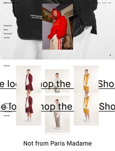 eCommerce website: Drôle de Monsieur