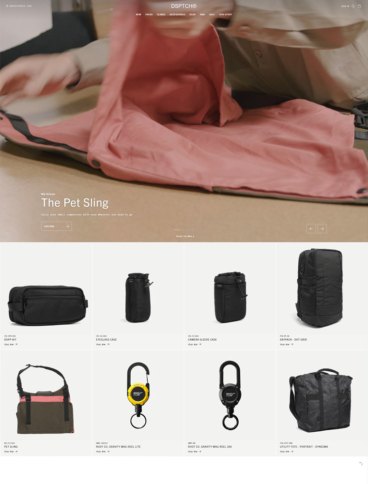 eCommerce website: DSPTCH