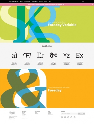 eCommerce website: DSType Foundry