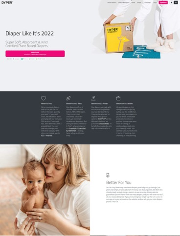 eCommerce website: Dyper