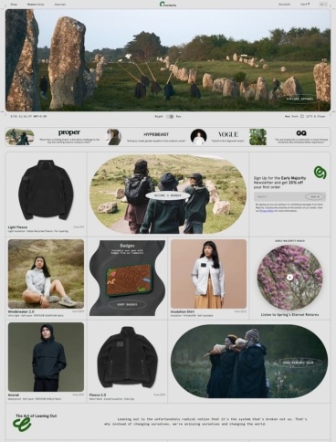 eCommerce website: Earnly Majority