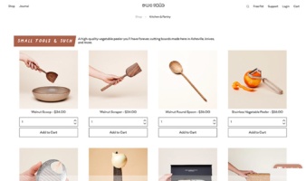 eCommerce website: East Fork