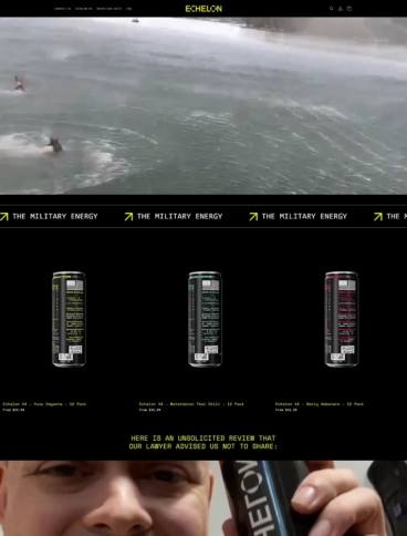 eCommerce website: Echelon