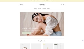 eCommerce website template: Editions
