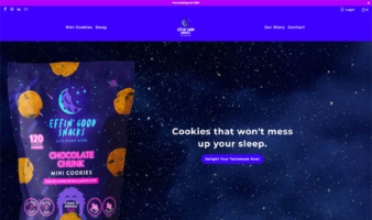 eCommerce website: Effin’ Good Snacks