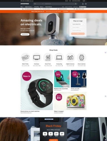 eCommerce website template: Enterprise