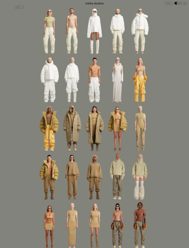 eCommerce website: Entire Studios