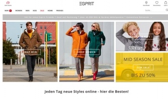 eCommerce website: ESPRIT