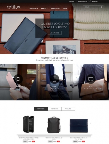 eCommerce website: estilux