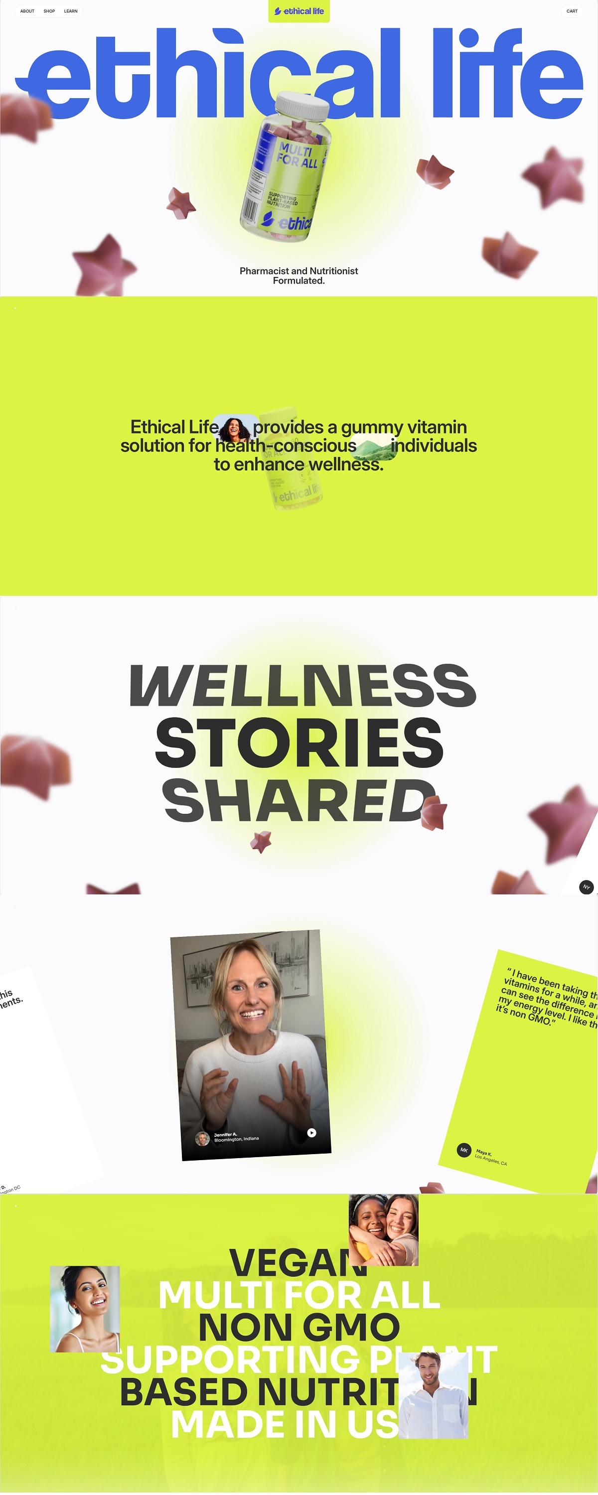 eCommerce website: EthicalLife