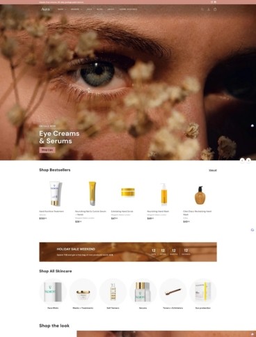 eCommerce website template: Expanse