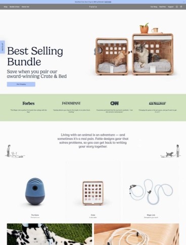 eCommerce website: Fable Pets