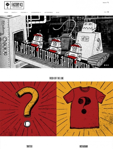 eCommerce website: Factory43