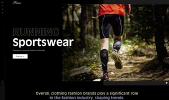 eCommerce website template: Fame