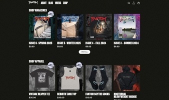 eCommerce website: Fantom Shop