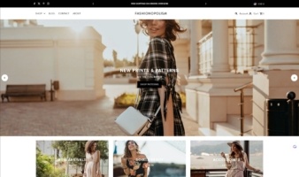 eCommerce website template: Fashionopolism