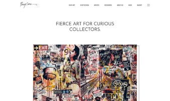 eCommerce website: Fiercely Curious