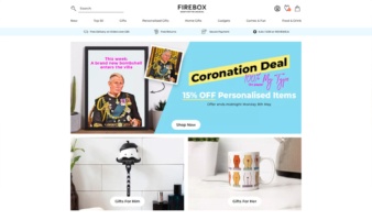 eCommerce website: Firebox