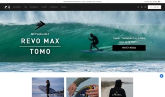 eCommerce website: Firewire Surfboards