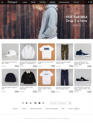 eCommerce website: Flat Spot