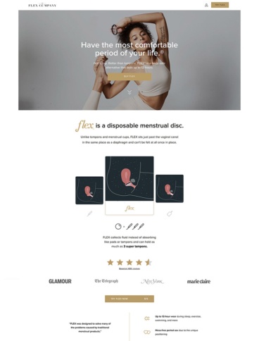 eCommerce website: Flex