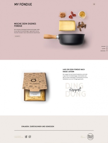 eCommerce website: MyFondue