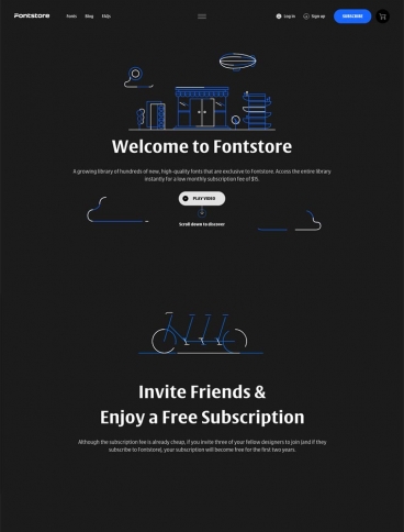 eCommerce website: fontstore
