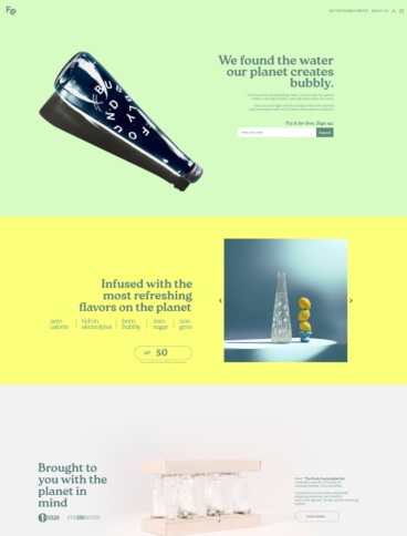 eCommerce website: Found Bubbly