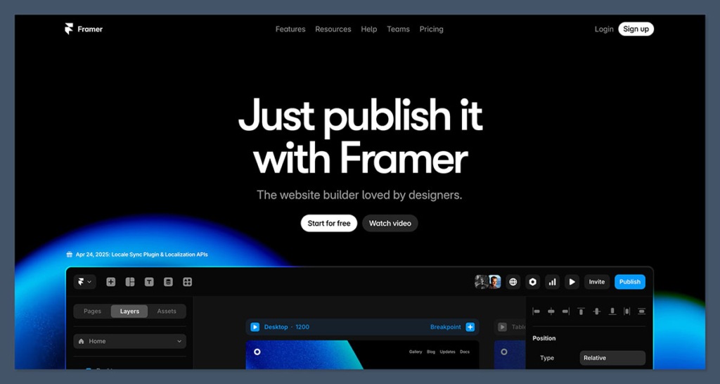 Framer Homepage