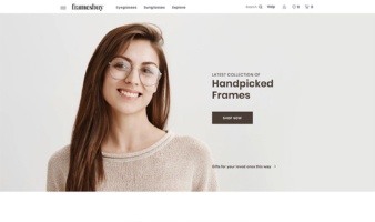 eCommerce website: Frames Buy