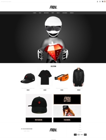 eCommerce website: FRDV
