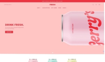 eCommerce website template: Fresh