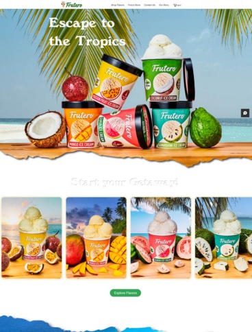 eCommerce website: Frutero