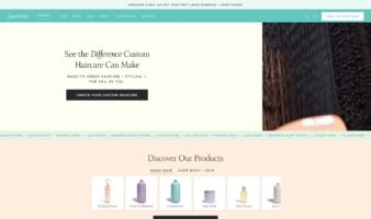 eCommerce website: Function of Beauty