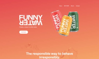 eCommerce website: Funny Water