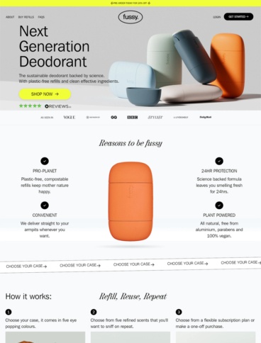 eCommerce website: Fussy
