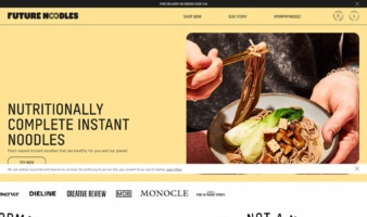 eCommerce website: Future Noodles