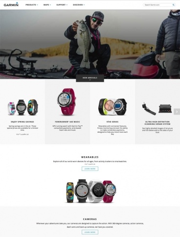 eCommerce website: Garmin