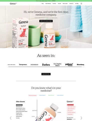 eCommerce website: Genexa