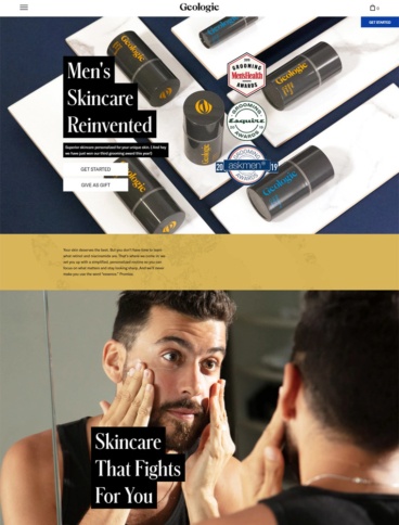 eCommerce website: Geologie